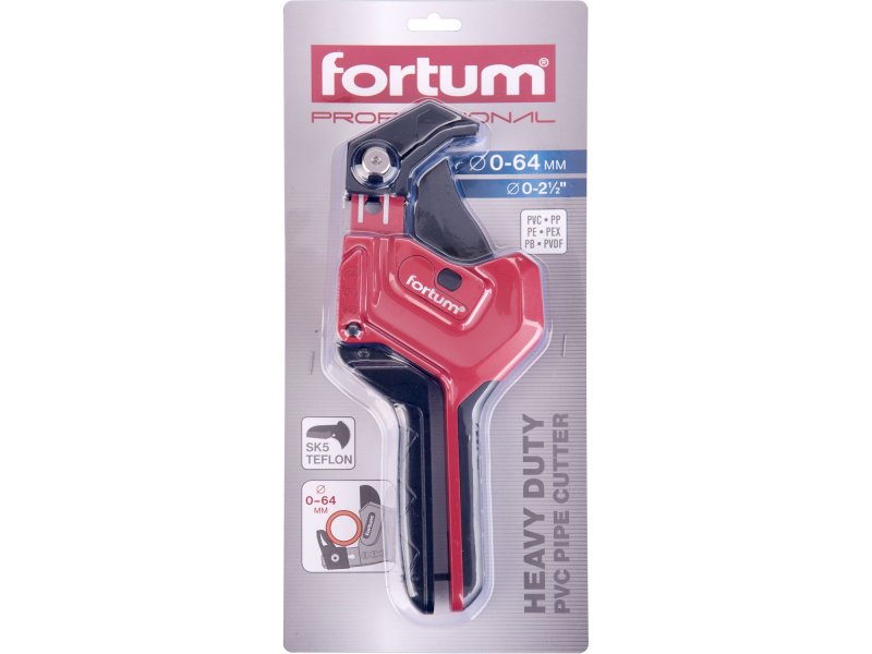 FORTUM 4775018 nůžky na plastové trubky do 64mm Obrázek