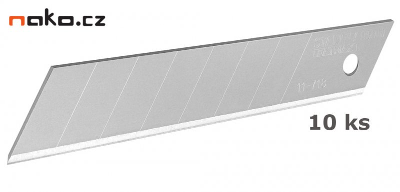 STANLEY 2-11-718 Fatmax 18mm čepele ulamovací v balení 10 kusů