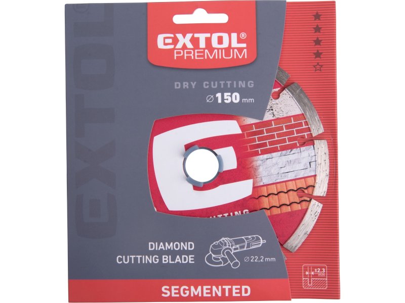 EXTOL PREMIUM kotouč diamantový segmentový pr. 150, 108713
