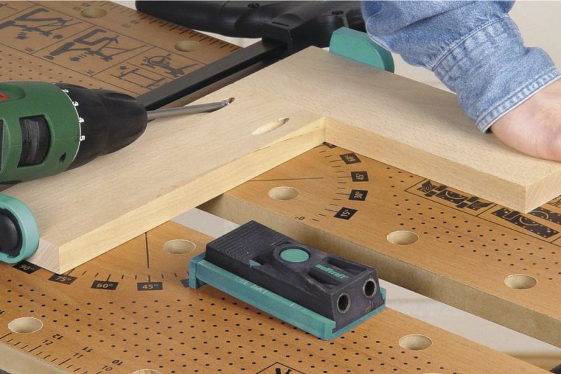 WOLFCRAFT 4642000 souprava Udercover Jig pro skrytá šoubová spojení Obrázek