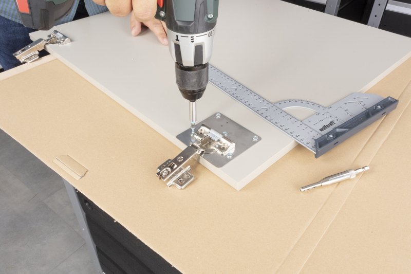 WOLFCRAFT 4658000 sada na opravu pantů – montážní desky Obrázek