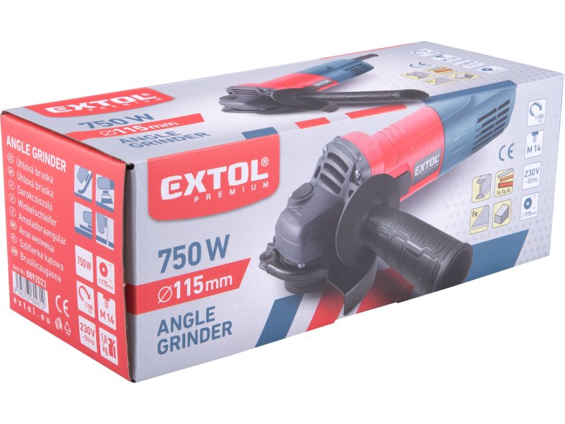 EXTOL PREMIUM 8892023 úhlová bruska 115mm 750W Obrázek