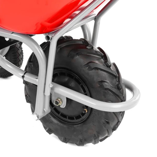 HECHT 2623 aku stavební kolečko s výklopnou korbou 100 lit. 260kg 24V tříkolové Obrázek