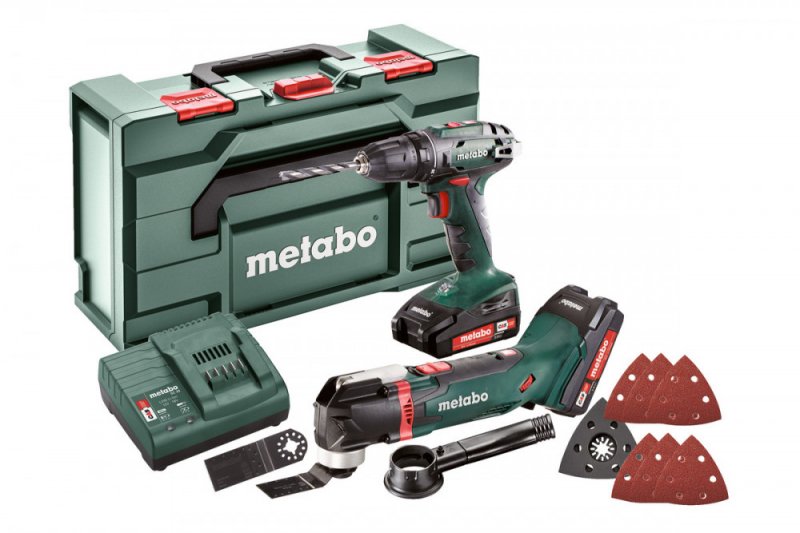 METABO Combo Set 2.6.1 aku vrtačka a oscil. BS 18 + MT 18 LTX, 2x2Ah LiIon 685081000 Obrázek