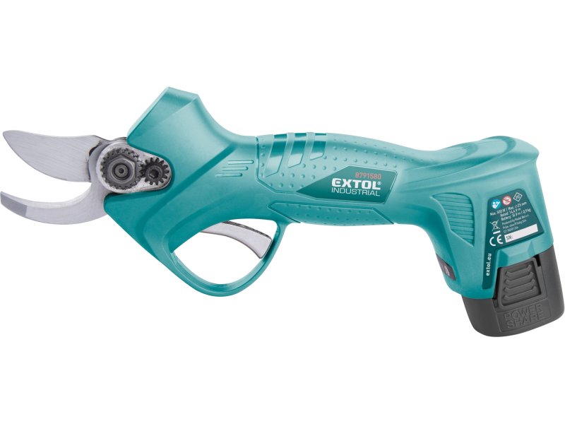 EXTOL INDUSTRIAL 8791580 aku nůžky zahradní, 16V LiIon 2x2Ah Obrázek