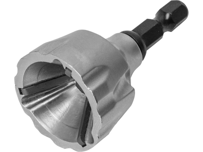 FORTUM 4769002 odhrotovač do vrtačky s SK plátky 3-19mm na svorníky, tyče a trubky