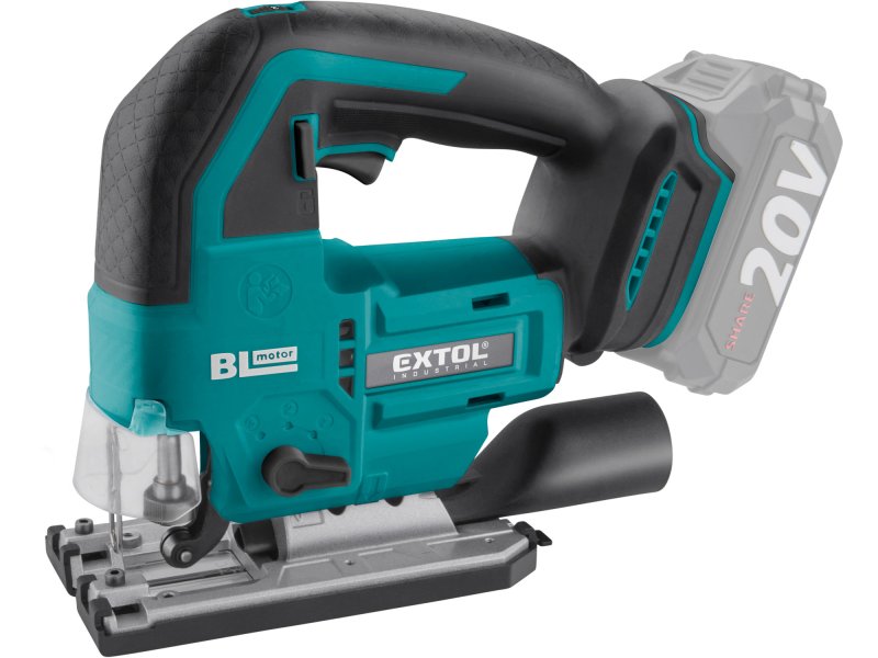 EXTOL INDUSTRIAL 8791825 aku přímočará pila LiIon SHARE20V bezuhlíková, bez aku