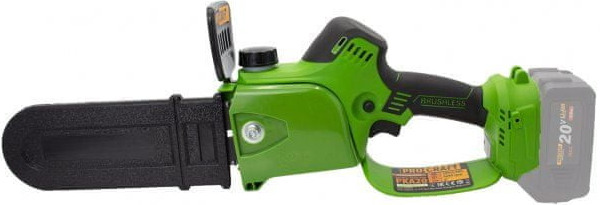 PROCRAFT PKA20 bezuhlíková jednoruční aku řetězová pila 20,5cm LiIon 20V, bez aku Obrázek