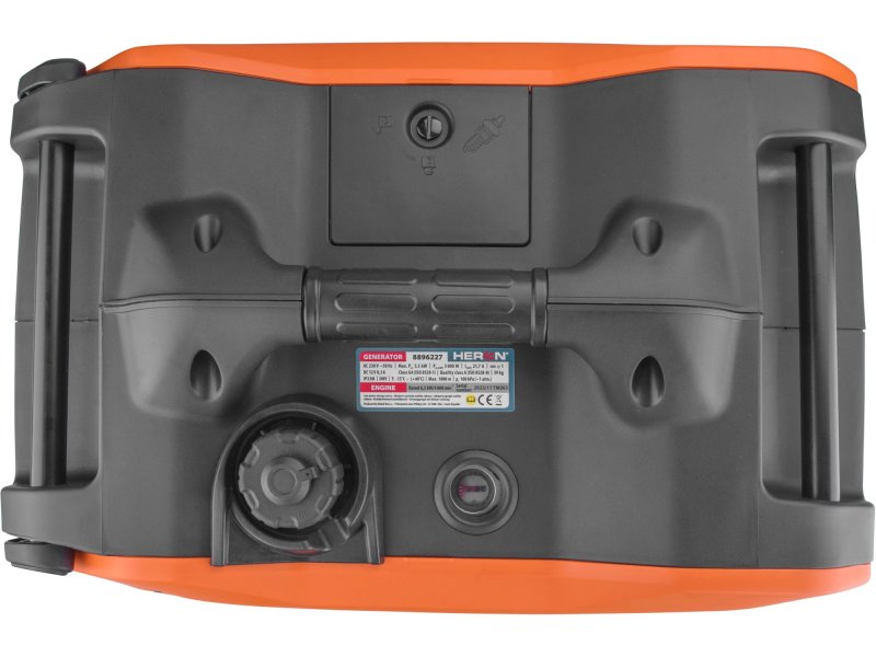 HERON 8896227 elektrocentrála digitální invertorová 5,5kW elektrický start, kolečka Obrázek