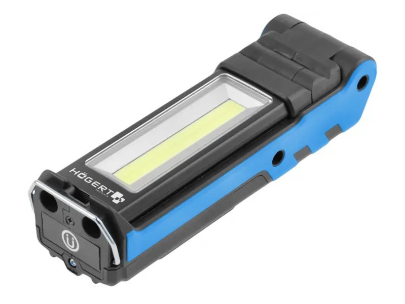 HOGERT HT1E407 skládací dílenská LED lampa 3,7V LiIon 2Ah USB, Powerbanka Obrázek