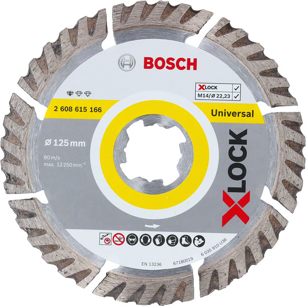 BOSCH DIA kotouč Standard for Universal X-LOCK  125mm (22.23/2 mm) Obrázek
