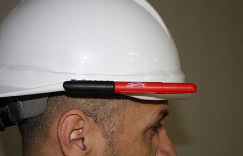 Milwaukee INKZALL 48223170 červený permanentní popisovač na kov, plast, dřevo, beton Obrázek