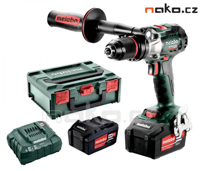 METABO SB 18 LTX BL I příklepová aku vrtačka 18V/2x5,2Ah v metaBOXu 602360650 Obrázek