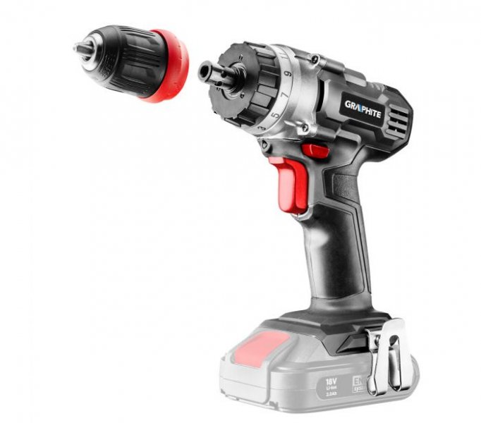 GRAPHITE ENERGY+ 58G022-PS15 aku vrtačka 18V Li-Ion Obrázek