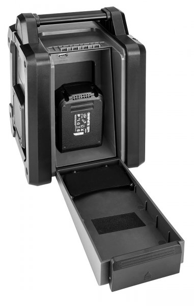 GRAPHITE ENERGY+ 58GE128 aku stavební rádio, bez aku Obrázek