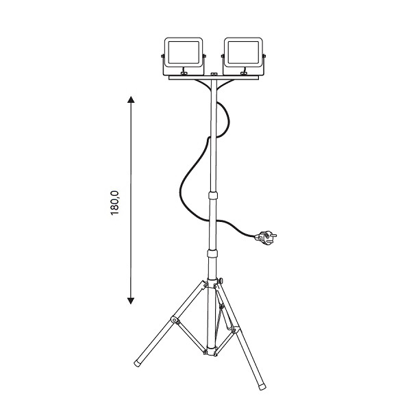 ECOLITE LED reflektor 30W na stojanu RMLED-30W/STJ/ORA Obrázek