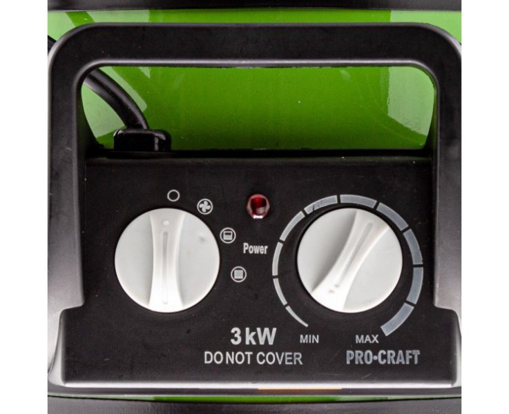 PROCRAFT FP30 elektrický přímotop s ventilátorem a termostatem 25/1500/3000 W Obrázek
