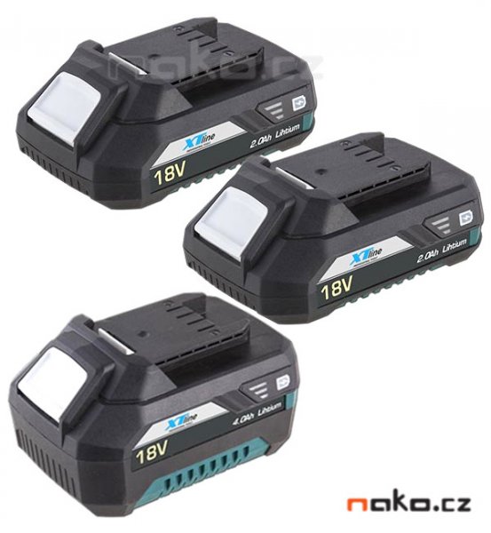 XTline XT102610 sada aku nářadí 18V LiIon 10dilů „SET 2 “ Obrázek