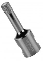 GRAPHITE 55H302 diamantová děrovka 10mm na dlažbu a obklady do úhlové brusky