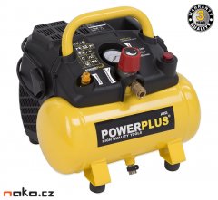 POWERPLUS POWX1721 bezolejový kompresor 6l